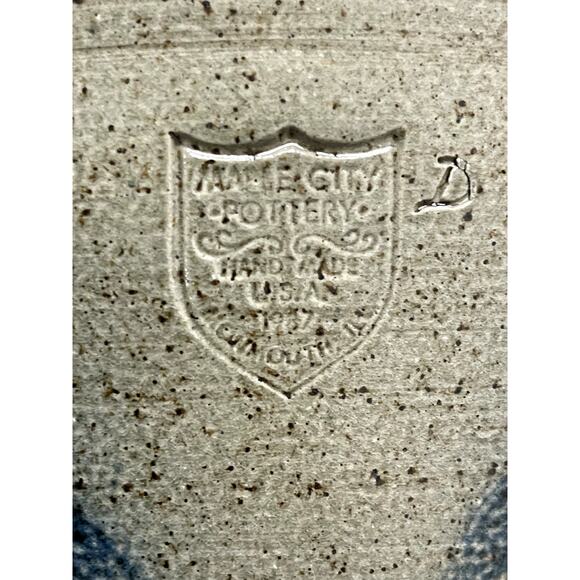 Vintage Maple City Pottery Salt Glazed Batter Bowl 1987 - Picture 2 of 11